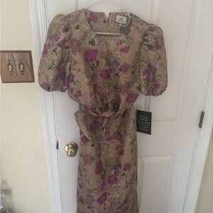 Tuckernuck Floral Dress with Puff Sleeves
